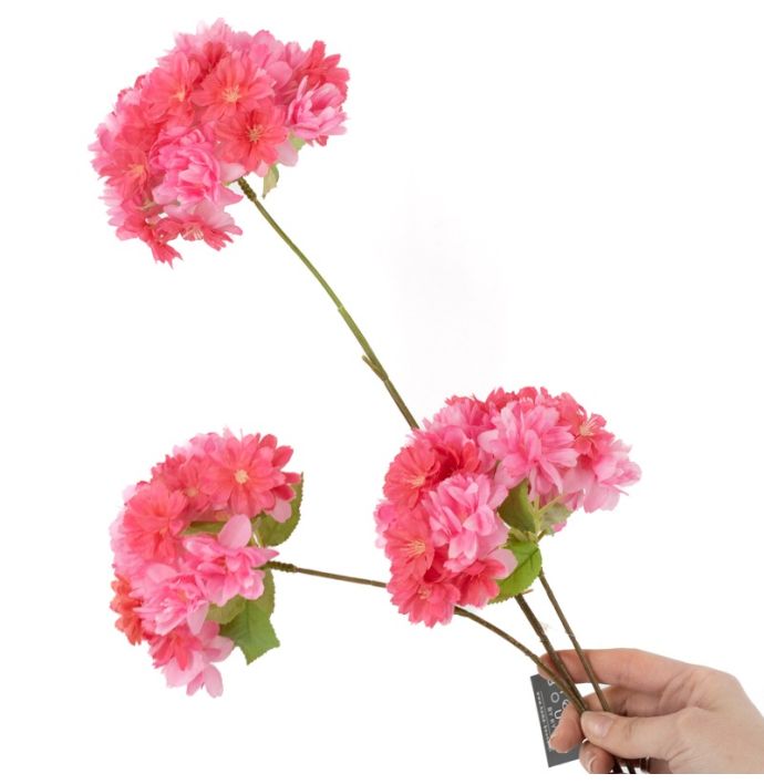 Kunsttak bolboem 83cm fuchsia