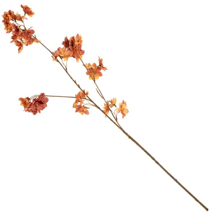 Kunsttak kersenbloesem 86cm oranje