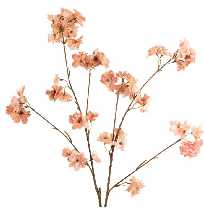 Kunsttak kersenbloesem 114cm roze