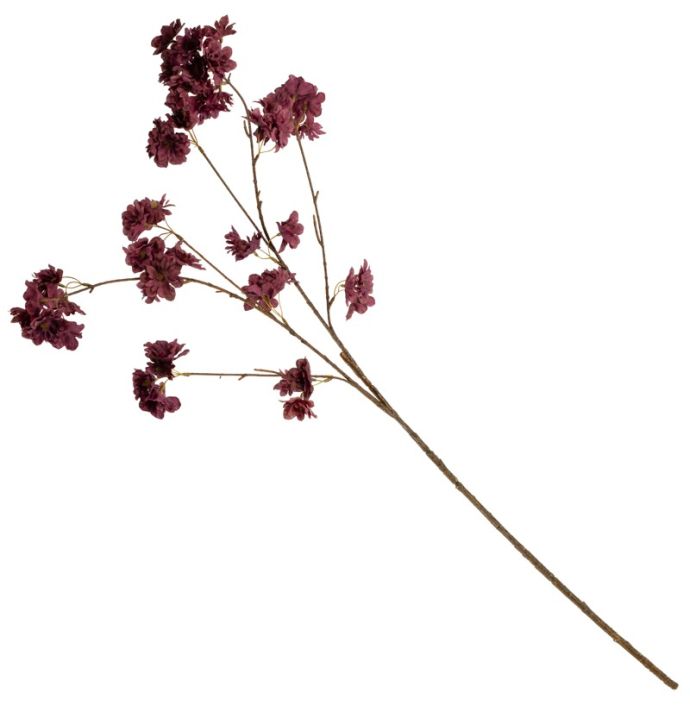 Kunsttak kersenbloesem 114cm paars