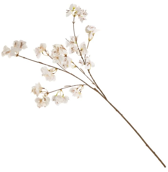 Kunsttak bougainvillea 112cm off-white