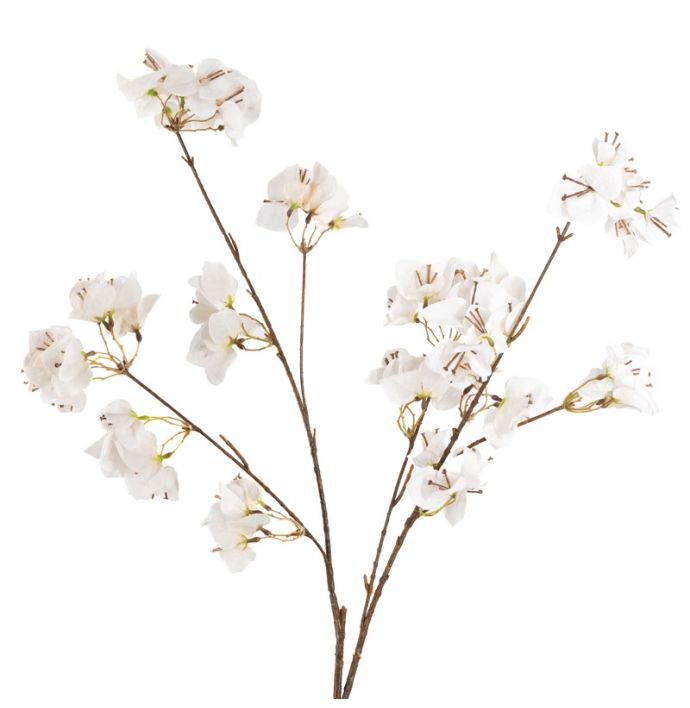 Kunsttak bougainvillea 112cm off-white