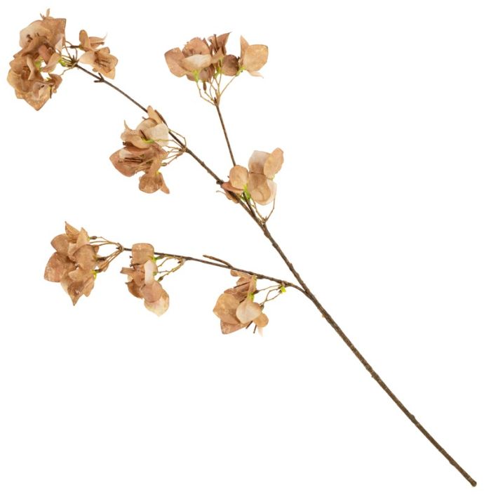 Kunsttak bougainvillea 112cm taupe