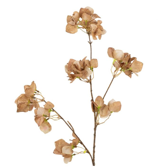 Kunsttak bougainvillea 112cm taupe