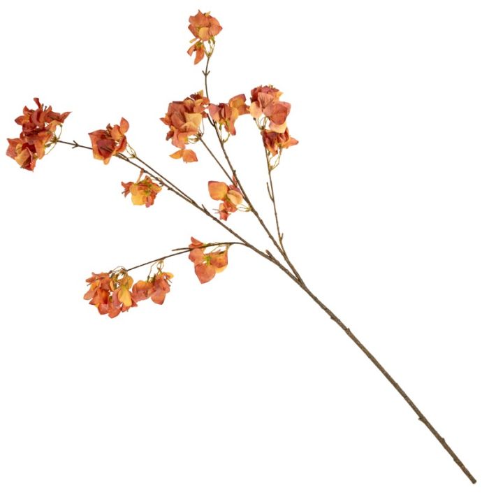 Kunsttak bougainvillea 112cm oranje