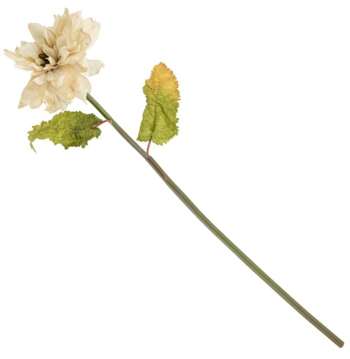 Kunstbloem dahlia 66cm off-white