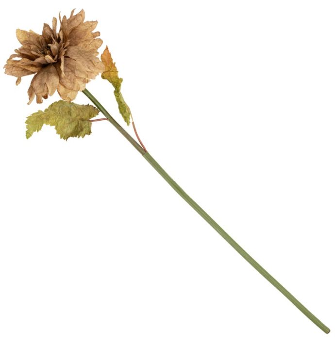 Kunstbloem dahlia 66cm beige