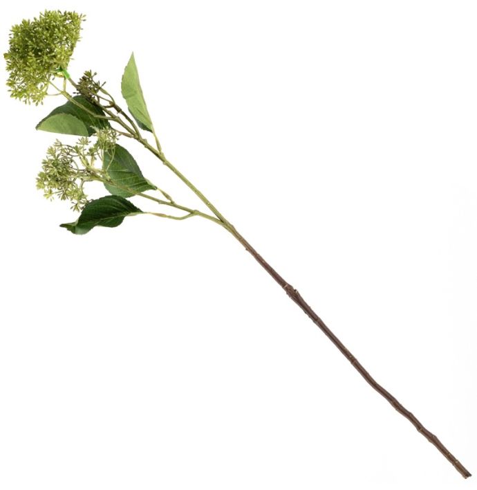 Kunstbloem sneeuwbal 65cm groen