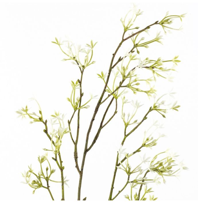 Kunsttak lente-uit 75cm wit