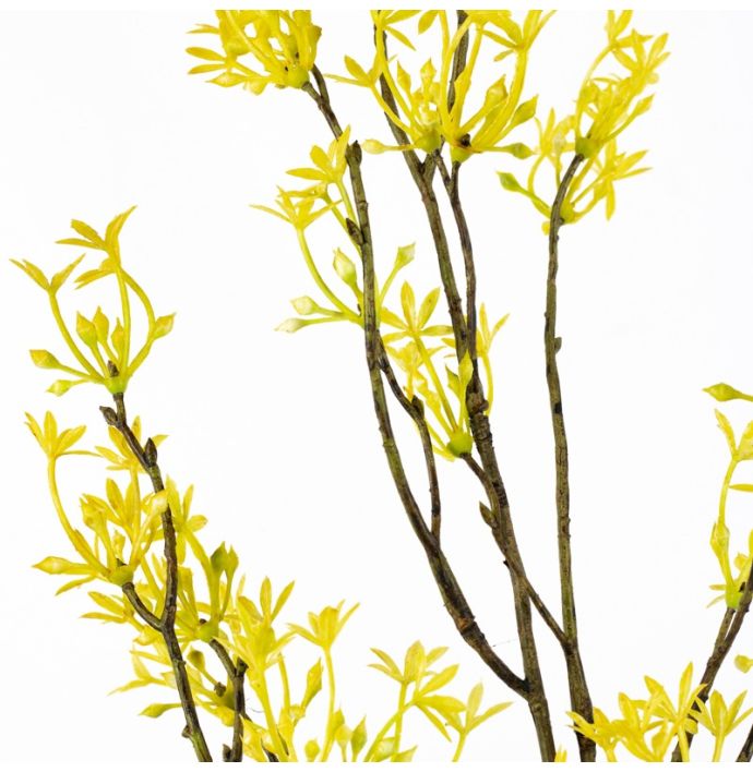 Kunsttak lente-uit 75cm geel