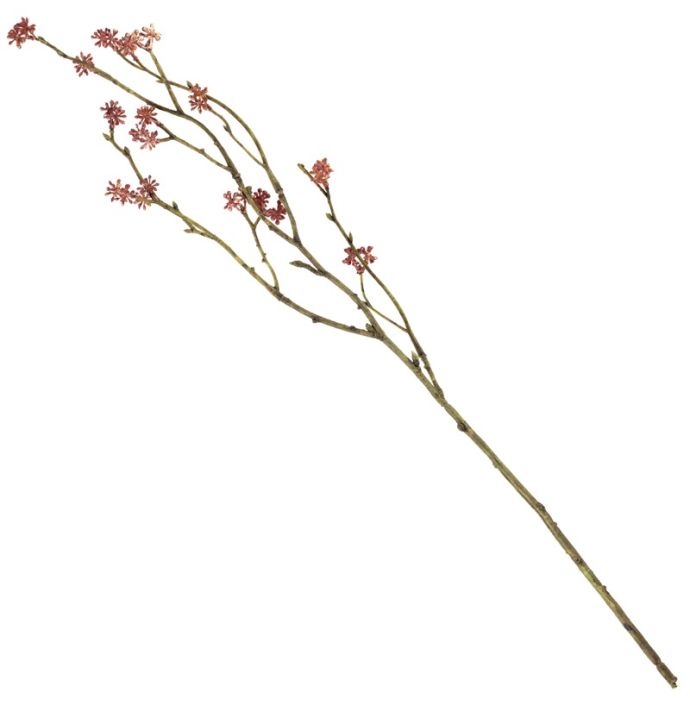 Kunsttak rijstbloem 56cm burgundy