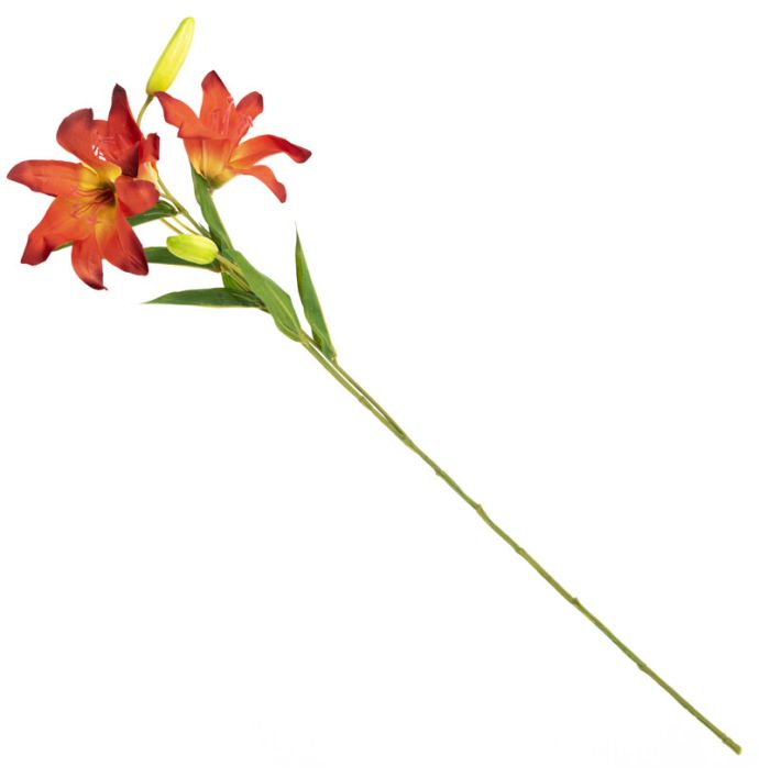 Kunstbloem lelie oranje