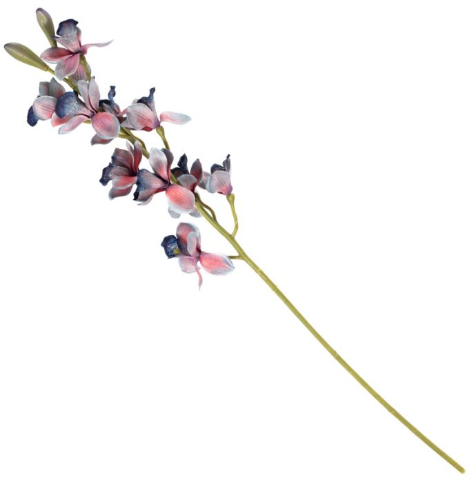 Kunsttak cymbidiumorchidee blauw