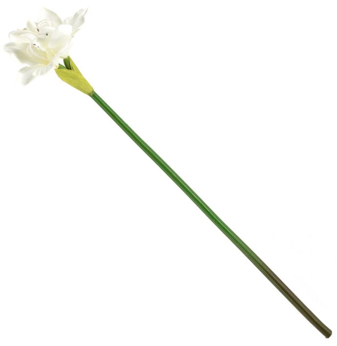 Kunstbloem amaryllis wit