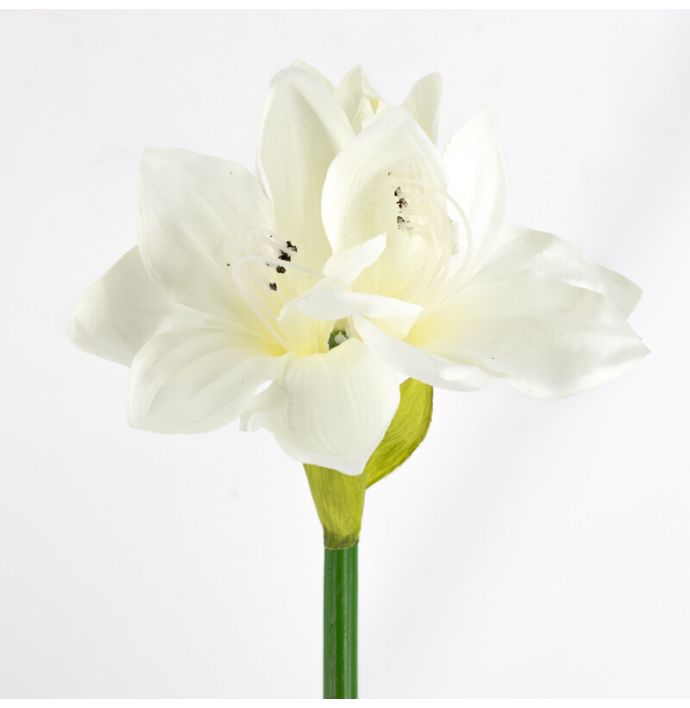 Kunstbloem amaryllis wit