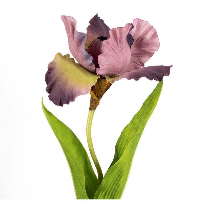 Kunstbloem iris oudroze