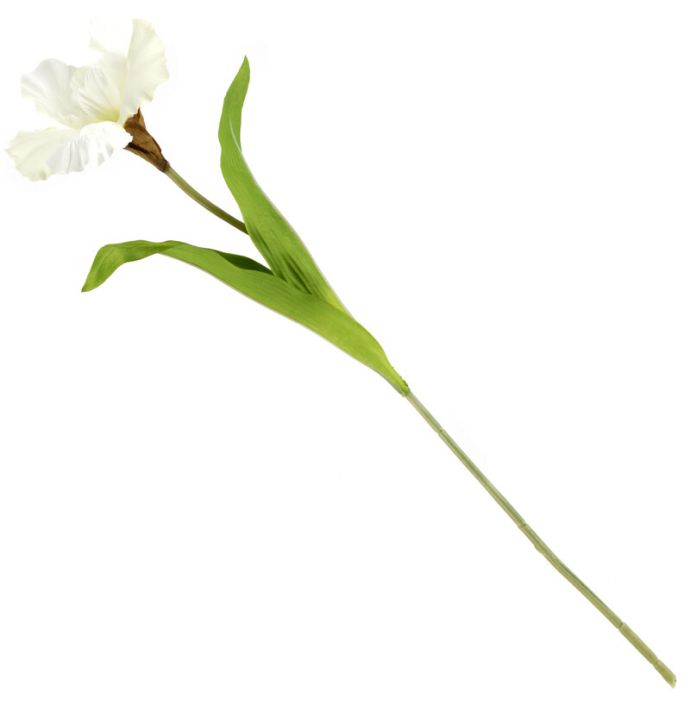 Kunstbloem iris wit