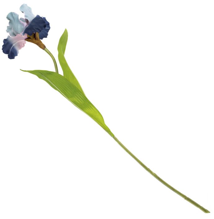 Kunstbloem iris blauw