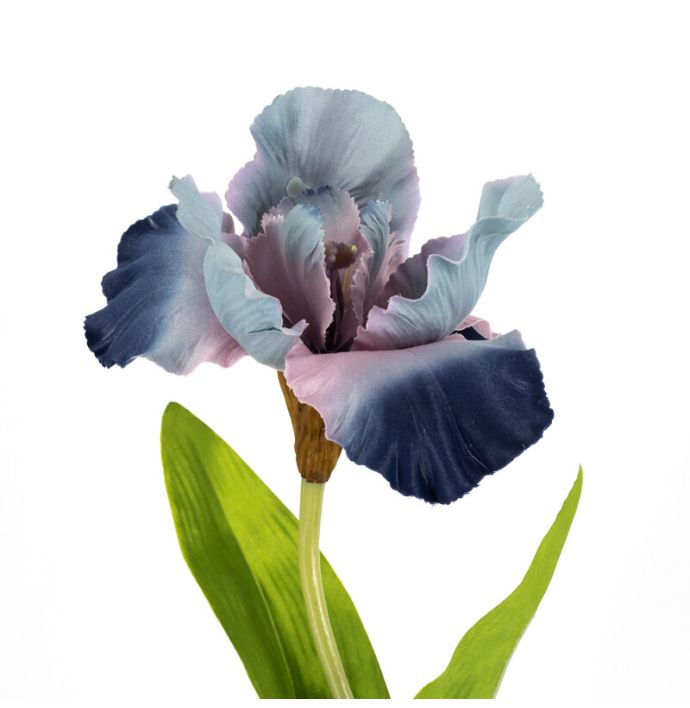Kunstbloem iris blauw