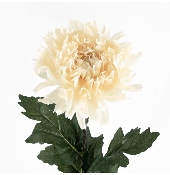 Kunstbloem chrysant creme