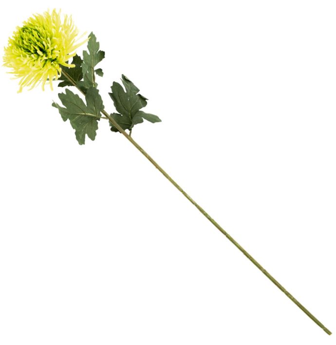 Kunstbloem chrysant groen
