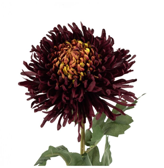 Kunstbloem chrysant rood