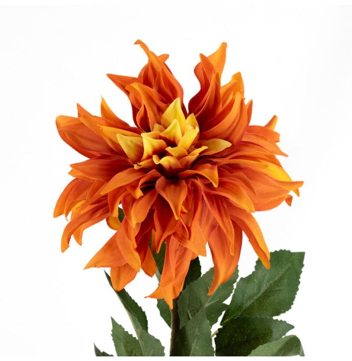 Kunstbloem dahlia oranje