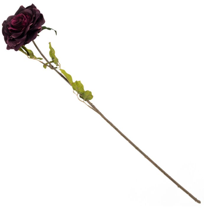 Kunstbloem roos paars