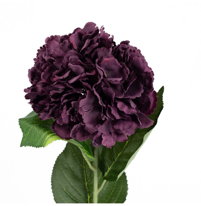 Kunstbloem hortensia paars
