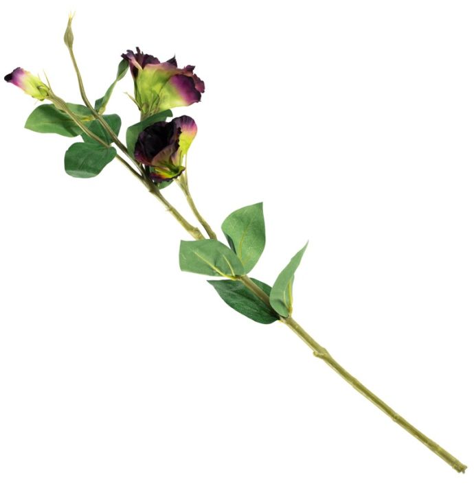 Kunstbloem lisianthus 66cm paars