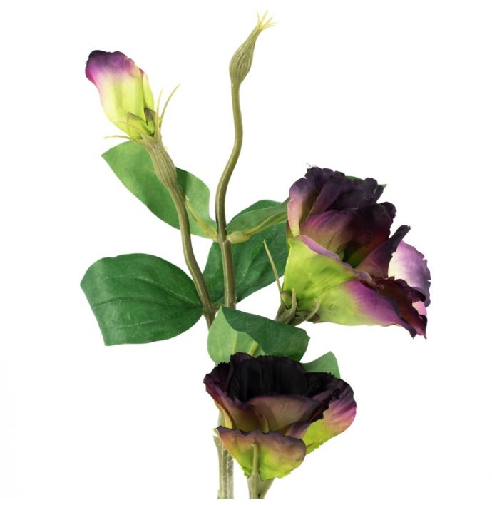 Kunstbloem lisianthus 66cm paars