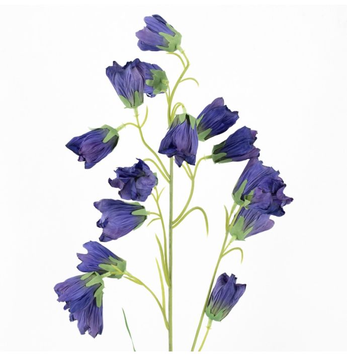 Kunstbloem Campanula 77cm blauw