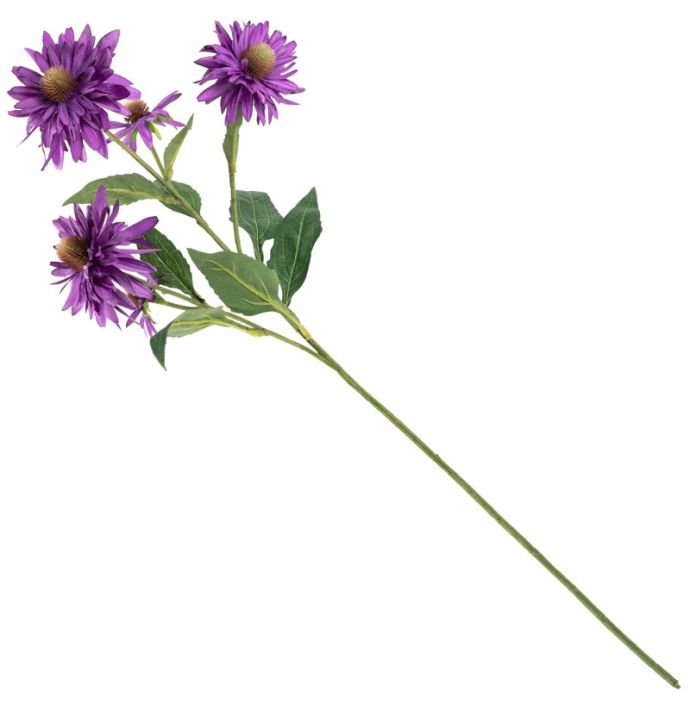 Kunstbloem chrysant 73cm paars