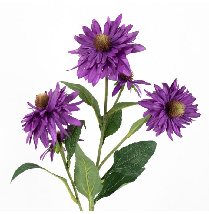 Kunstbloem chrysant 73cm paars