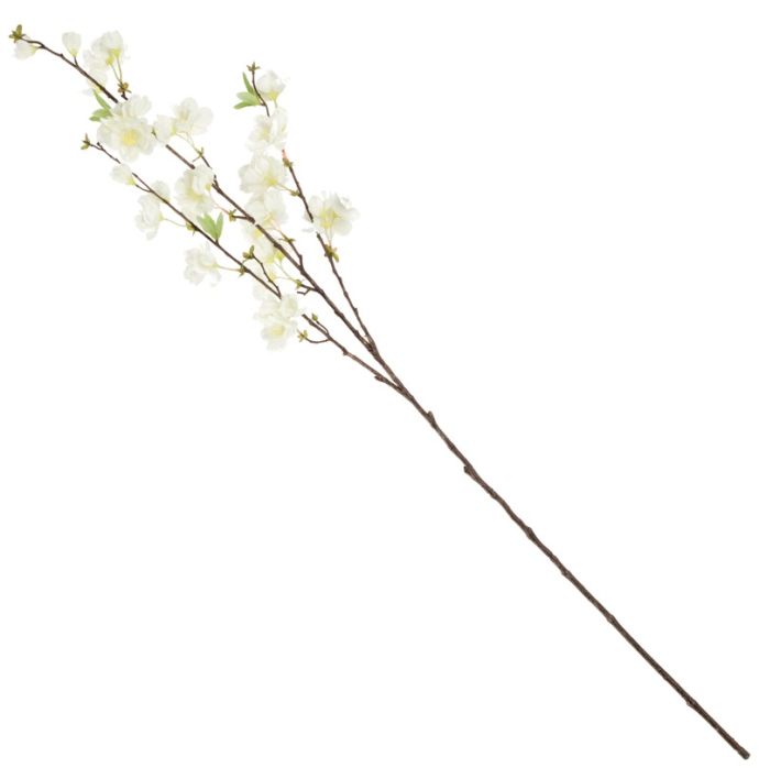 Kunsttak kersenbloesem 115cm off-white
