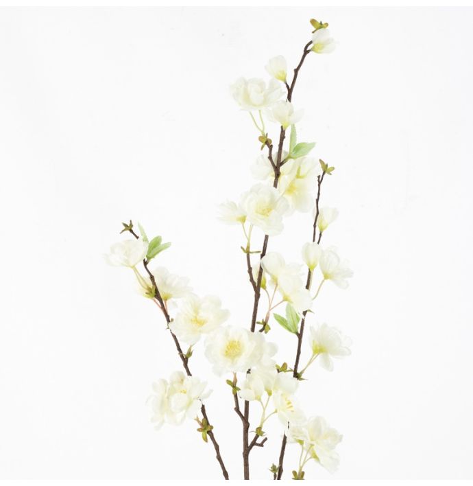 Kunsttak kersenbloesem 115cm off-white