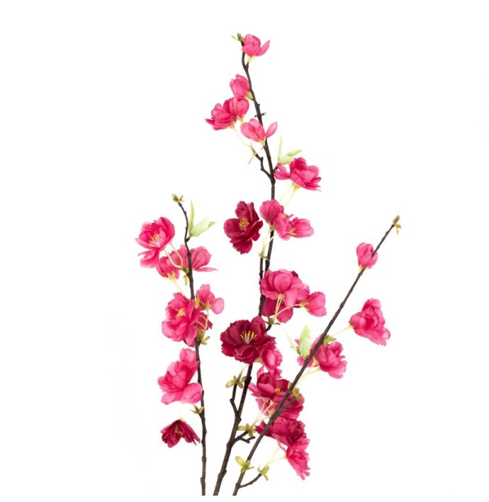Kunsttak kersenbloesem 115cm fuchsia