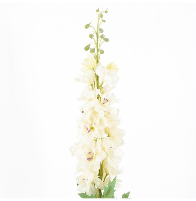 Kunstbloem ridderspoor 94cm beige