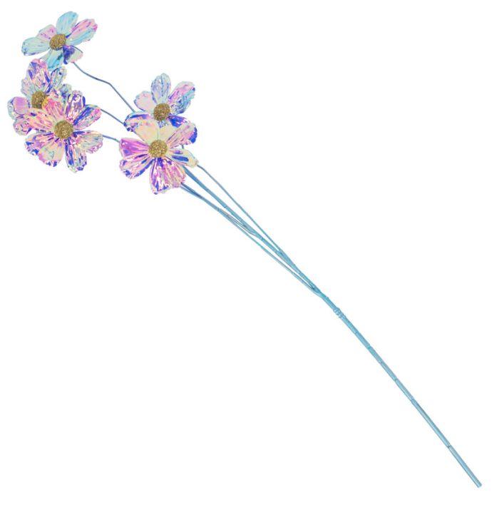 Kunstbloem holo blauw