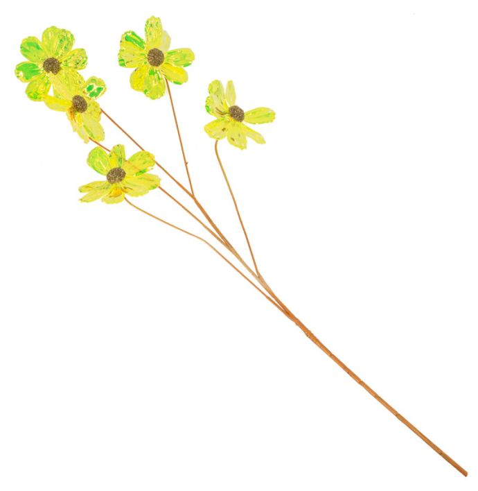 Kunstbloem holo geel