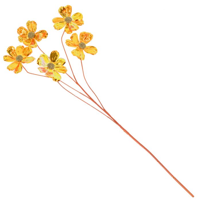 Kunstbloem holo oranje