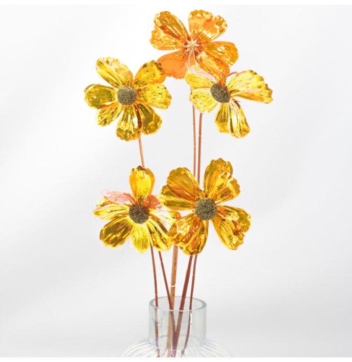 Kunstbloem holo oranje