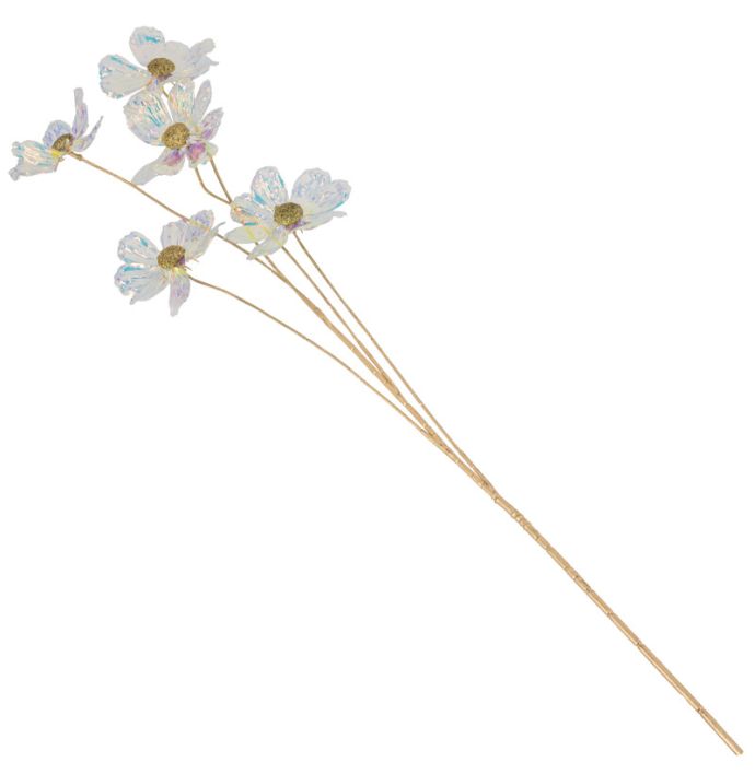 Kunstbloem holo transparant