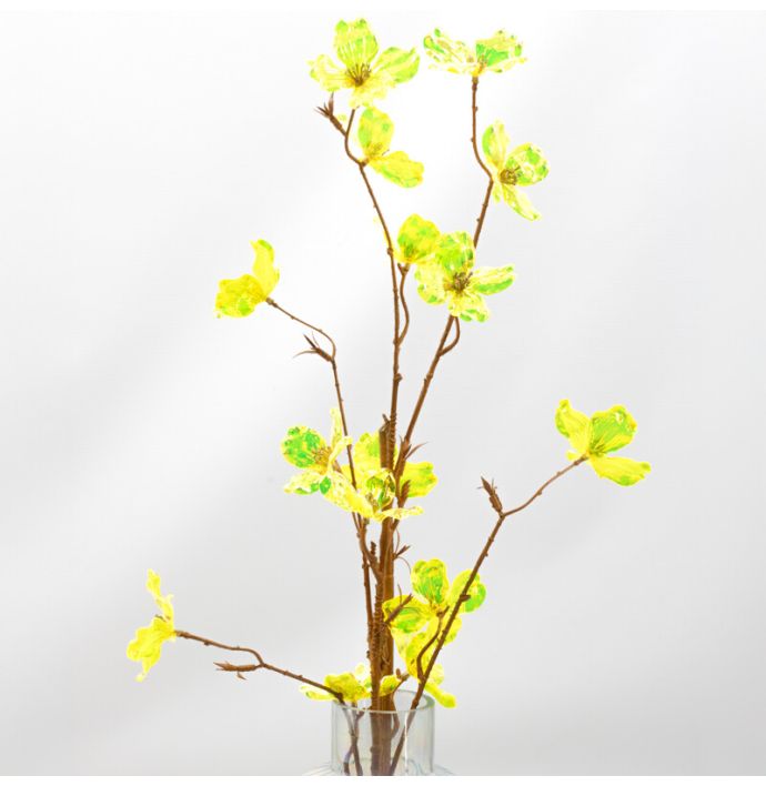 Kunstbloem holo geel