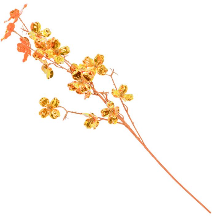 Kunstbloem holo oranje