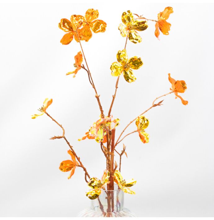 Kunstbloem holo oranje