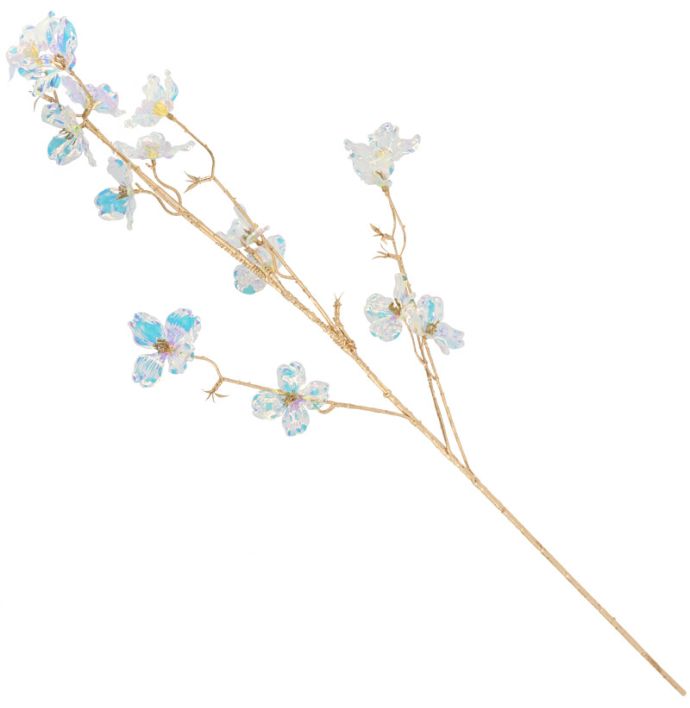 Kunstbloem holo transparant