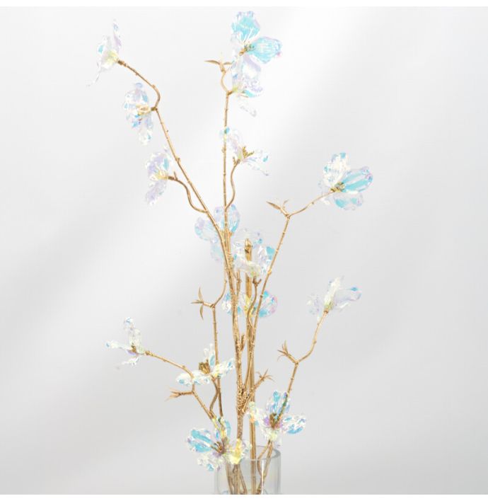 Kunstbloem holo transparant