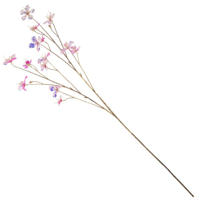 Kunstbloem holo roze/rood madelief 128cm