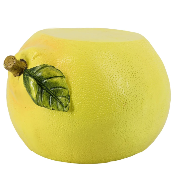 Bijzettafeltje/kruk citroen 